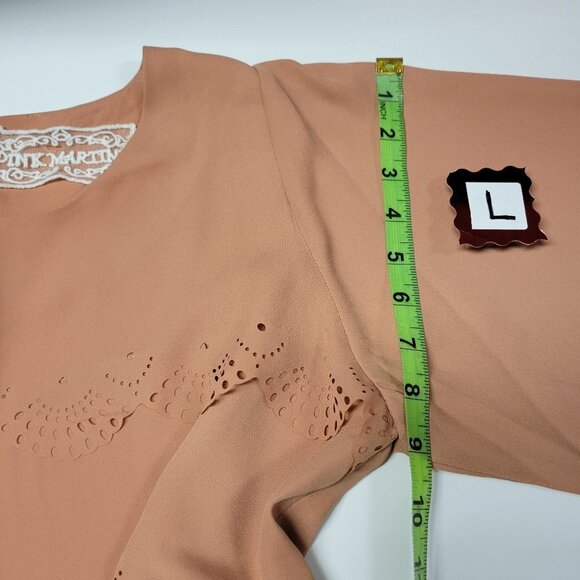 TAN Brown Caramel Blouse Top,various Sizes M, L- NEW - Picture 15 of 16